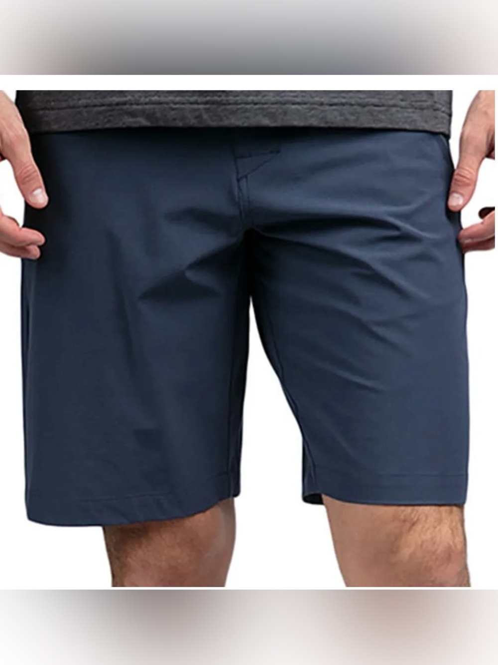 Travis Mathew Men's Beck Navy Blue Athletic Golf Shorts 36